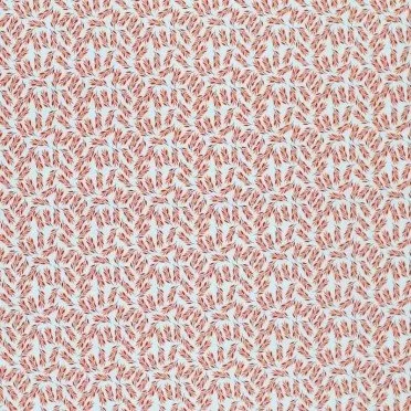 Bomuld Poplin Stof Digital Trykt - Lille Olivengren Brændt Orange - (Bomuld Poplin Print )