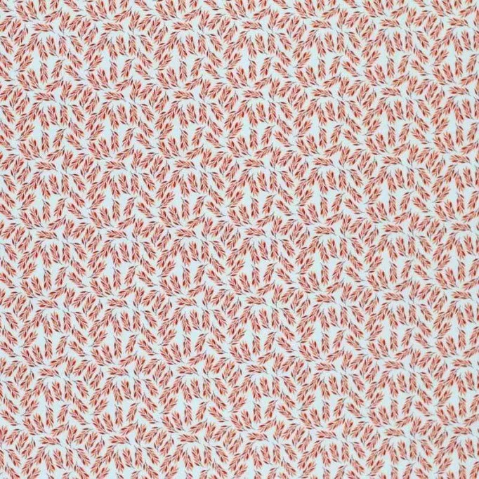 Poplin Katoen Digitale Print - Kleine Olijftak Burnt Orange Poplin Katoen Digitale Print - Kleine Olijftak Burnt Orange - (Katoenen Poplin Bedrukt )