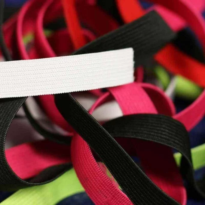 Bandelastiek 15mm 5 Kleuren x 25 Meter Bundel Pakket  - (Bandelastiek)