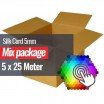 Möbelkordel 5mm 5 Farben x 25 Meter Bundle Paket - (Nähzubehör)