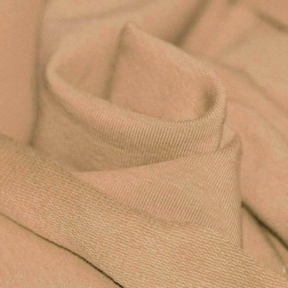 French Terry Stof Camel