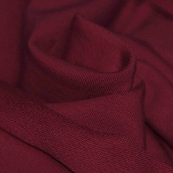 Tissu French Terry Bordeaux
