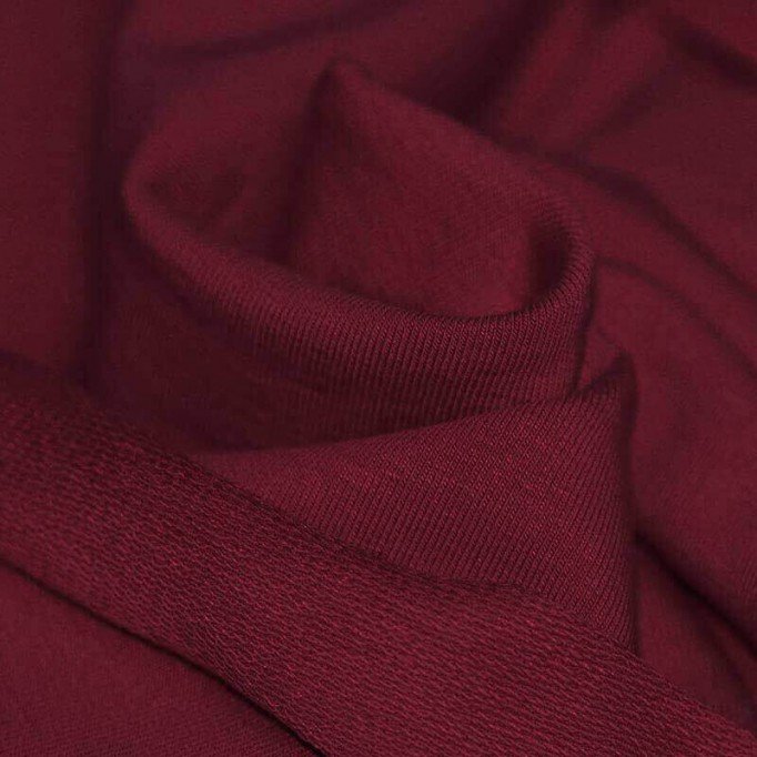 Tissu Sweat Bordeaux - (Tissu Sweat)