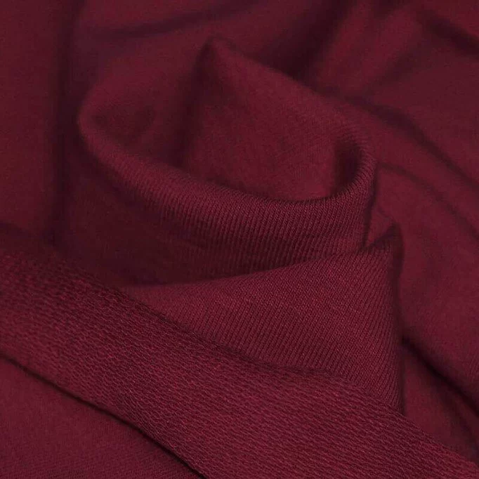Tissu Sweat Bordeaux - (Tissu Sweat)