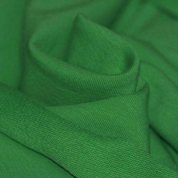 Tissu Sweat Vert Herbe - (Tissu Sweat)