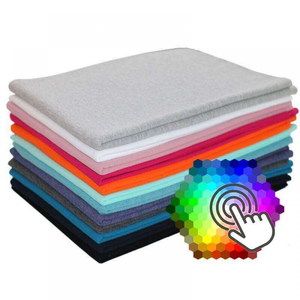 Tessuto Felpa Cotone 12 Colori 1 Metri Pacchetto Tessuto Felpa Cotone 12 Colori 1 Metri Pacchetto - (Tessuti Felpa Cotone (Rovescio Garzato) )