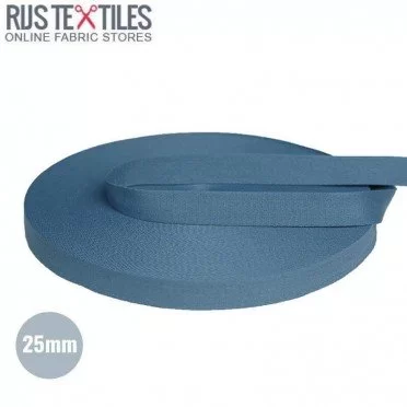 Taśma Nośna Bawełniana Dżinsu 25mm | Rijs Textiles Taśma Nośna Bawełniana Dżinsu 25mm | Rijs Textiles