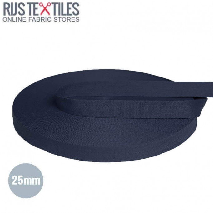 Ruban Sangle Coton Marine 25mm - (Ruban Sangle)