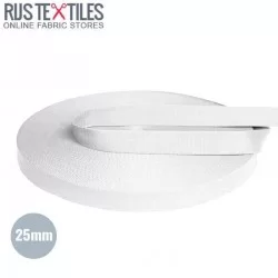 Belt Webbing Cotton White 25mm Belt Webbing Cotton White 25mm