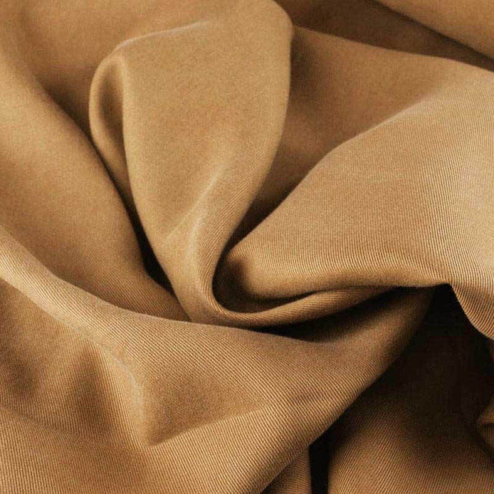 Tissu Tencel De Sergé Chameau