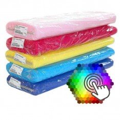 Tüll Stoff 5 Farben 40 Meter Paket 