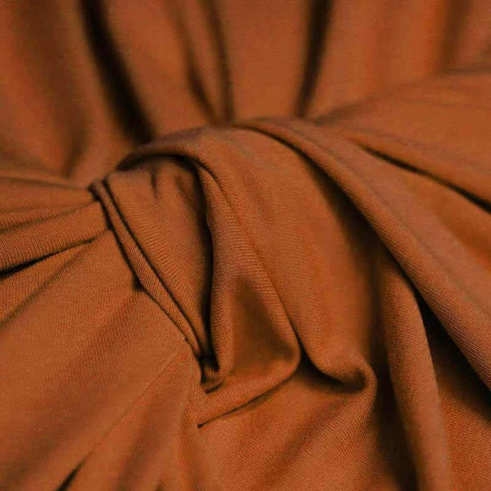 Viscose Jersey Stof Cognac Viscose Jersey Stof Cognac