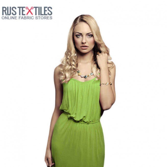 Tissu Viscose Jersey Vert Clair - (Tissu Jersey Viscose)