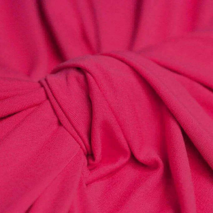 Jersey Di Viscosa Fucsia Tessuto Jersey Di Viscosa