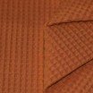 Tissu Piqué Gaufré Cognac - (Tissu Piqué Gaufré)