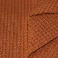 Waffle Pique Fabric Cognac
