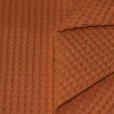 Waffle Pique Fabric Cognac