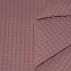 Waffle Pique Fabric Old Mauve