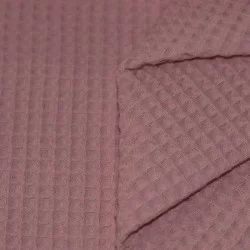 Waffelstoff Piqué Altmauve Waffelstoff Piqué Altmauve