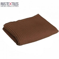 Waffle Pique Fabric Light Brown Waffle Pique Fabric Light Brown