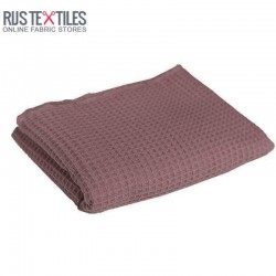 Waffle Pique Fabric Old Mauve Waffle Pique Fabric Old Mauve
