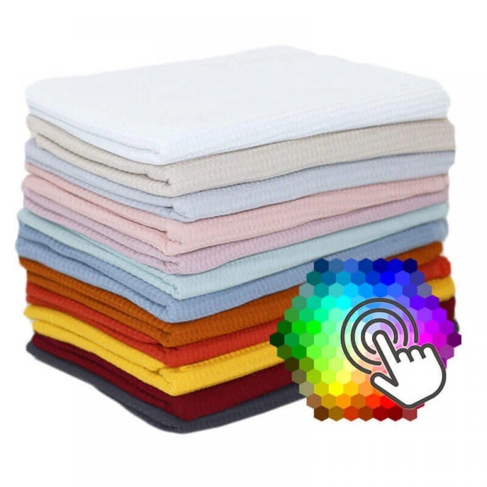 Waffle Pique Fabric 12 Colors 1 Meters Package Waffle Pique Fabric 12 Colors 1 Meters Package - (Waffle Pique Fabrics)