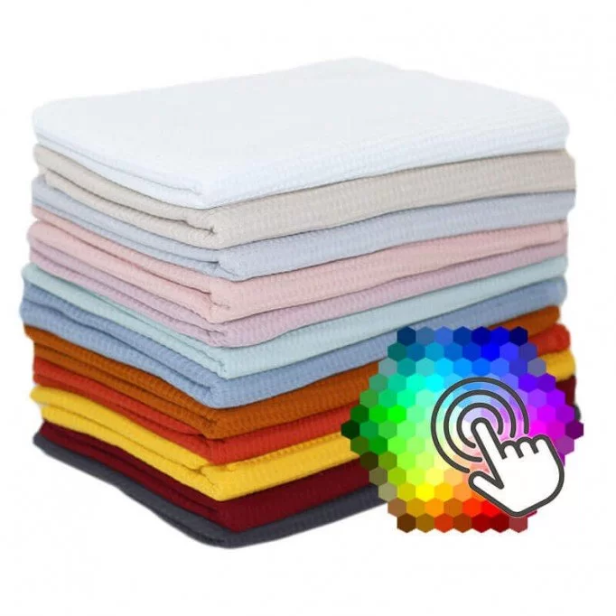 Tessuto Piquet Di Cotone 12 Colori 1 Metri Pacchetto  - (Tessuti Piquet Di Cotone)