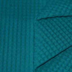 Tessuti Piquet Di Cotone Petrolio