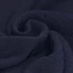Baby Musselin Stof Navy - (Dekorationsstoffer)