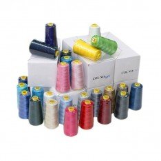 Overlockgarn Paket 25 Farben x 10 Stück