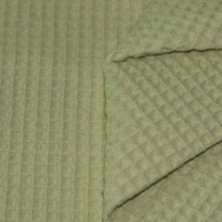 Waffle Pique Fabric Olive