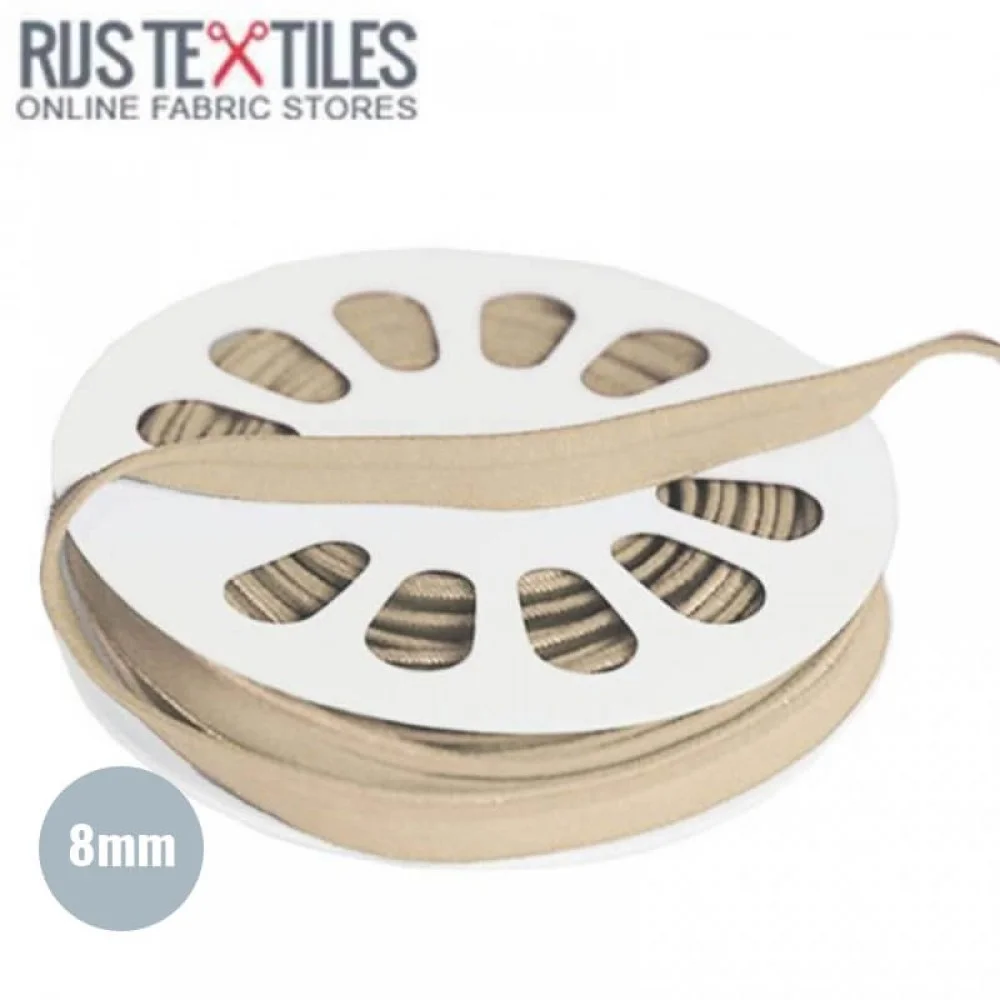 Elastic Piping Tape Beige 8mm Elastic Piping Tape Beige 8mm