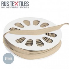 Elastic Piping Tape Beige 8mm 