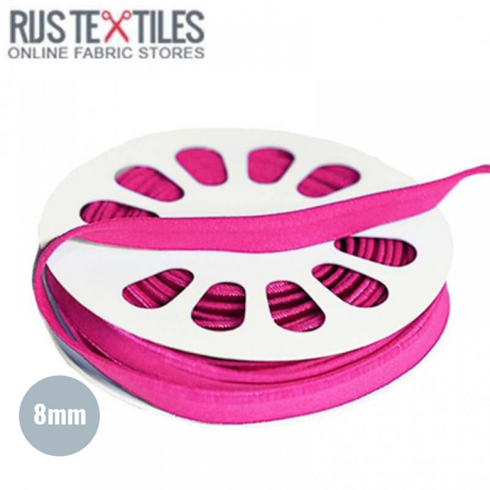 Tittekant Elastiske Fuchsia 8mm Tittekant Elastiske Fuchsia 8mm
