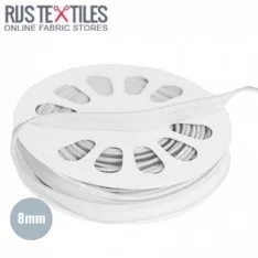Elastic Piping Tape White 8mm Elastic Piping Tape White 8mm