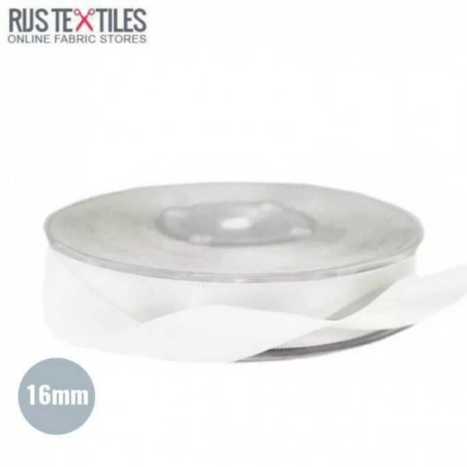 Satin Bånd 16mm Råhvid - (Bånd)
