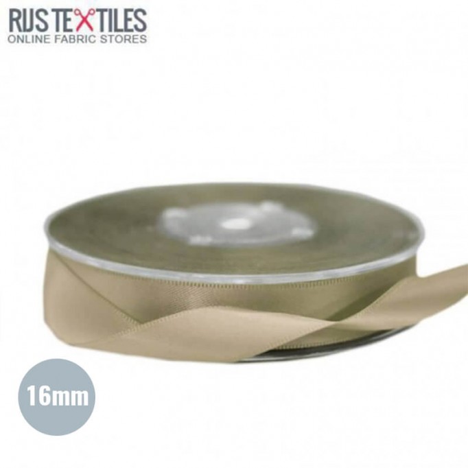 Satijnband 16mm Beige  - (Banden En Linten)