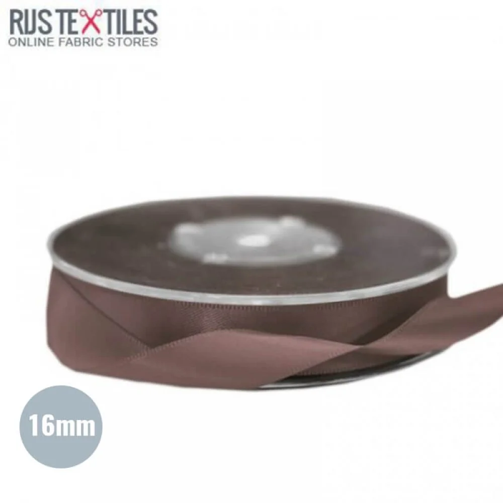 Ruban Satin 16mm Brun
