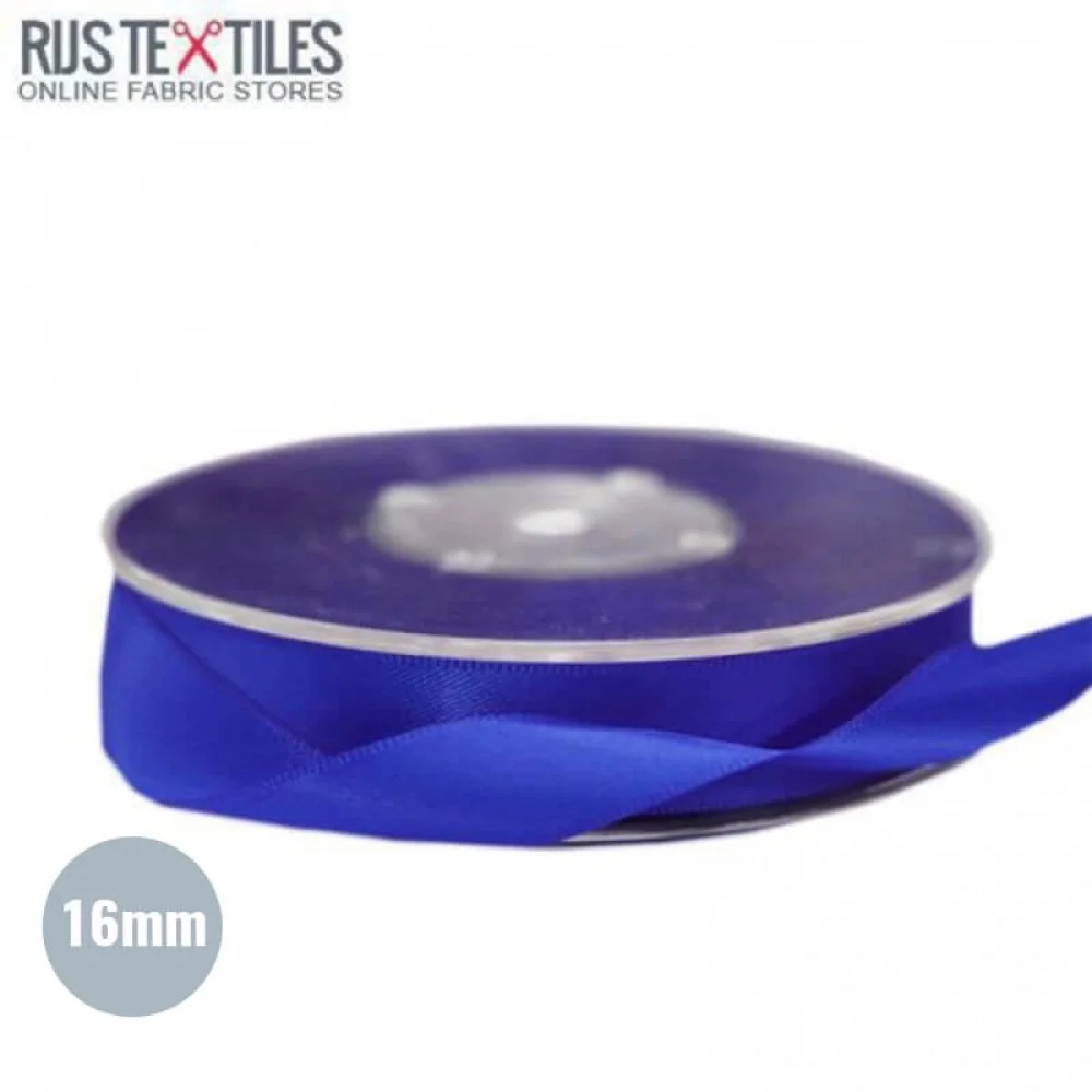 Ruban Satin 16mm Cobalt 