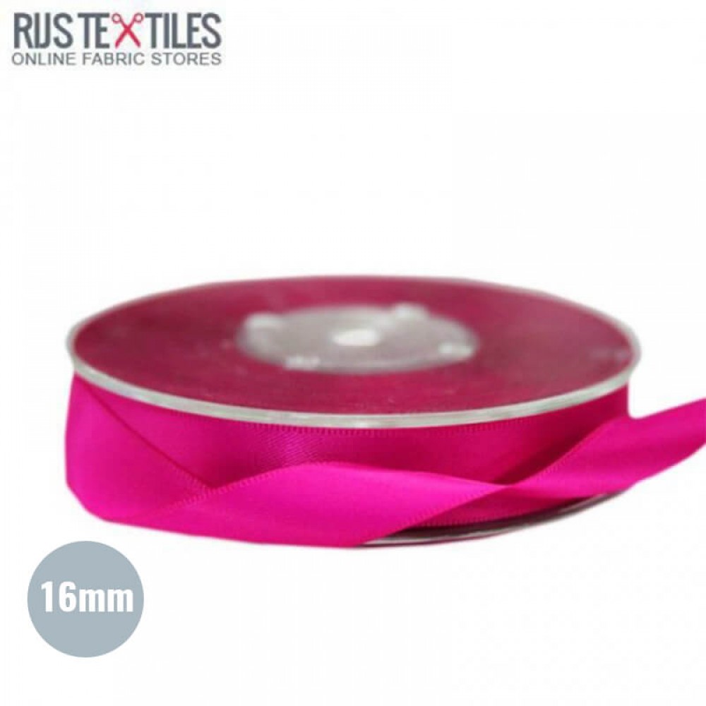 Satinbånd 16mm Fuchsia