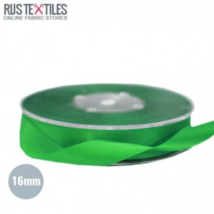 Satin Ribbon 16mm Grass Green - (Ribbons )