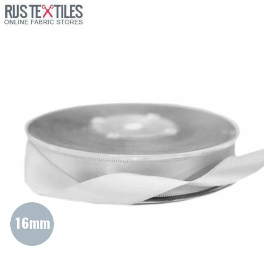 Ruban Satin 16mm Gris Clair 