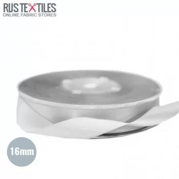 Satijnlint 16mm Licht Grijs  Satijnlint 16mm Licht Grijs