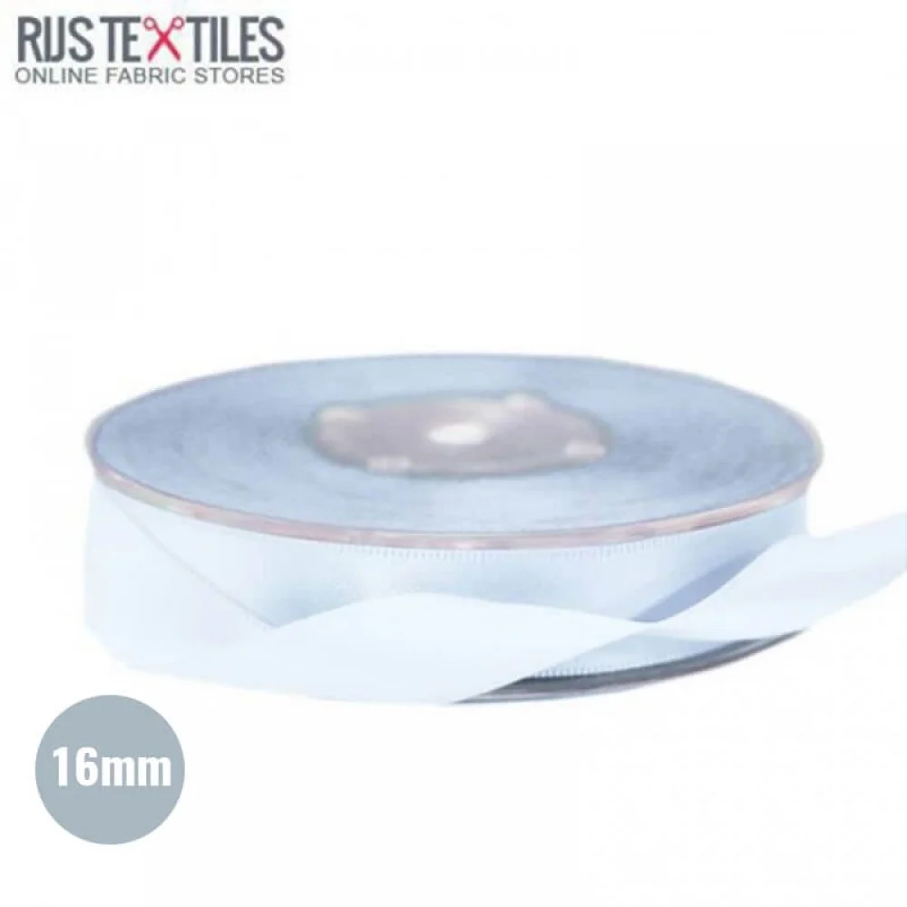 Ruban Satin 16mm Bleu Clair