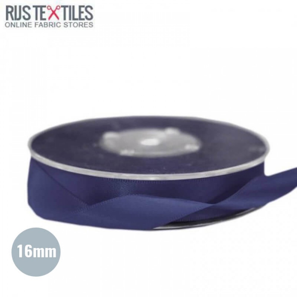 Satinbånd 16mm Navy 
