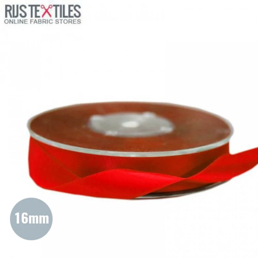 Ruban Satin 16mm Rouge