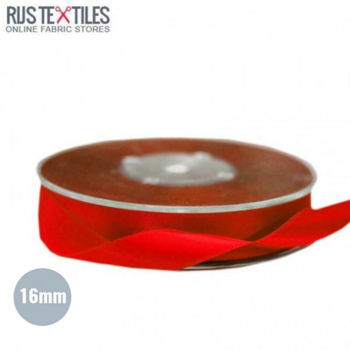 Satinbänder 16mm Rot - (Bänder & Borten)