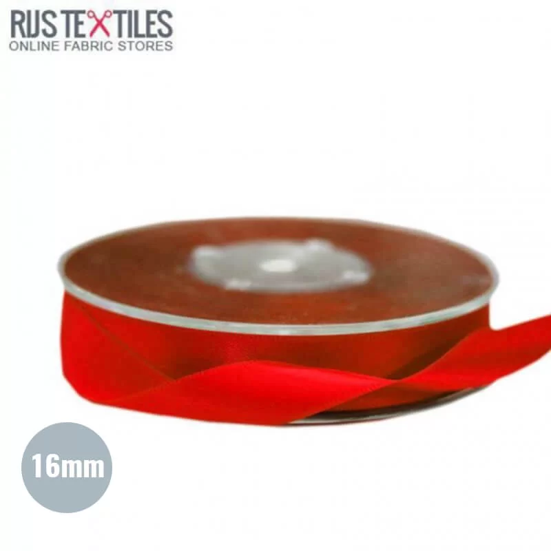 Satijnlint 16mm Rood