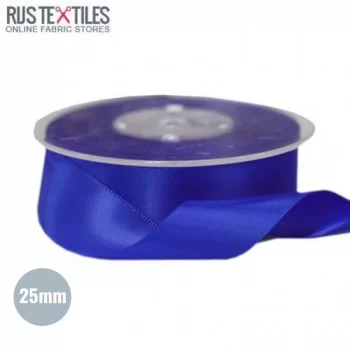 Satin Ribbon 25mm Cobalt  Satin Ribbon 25mm Cobalt