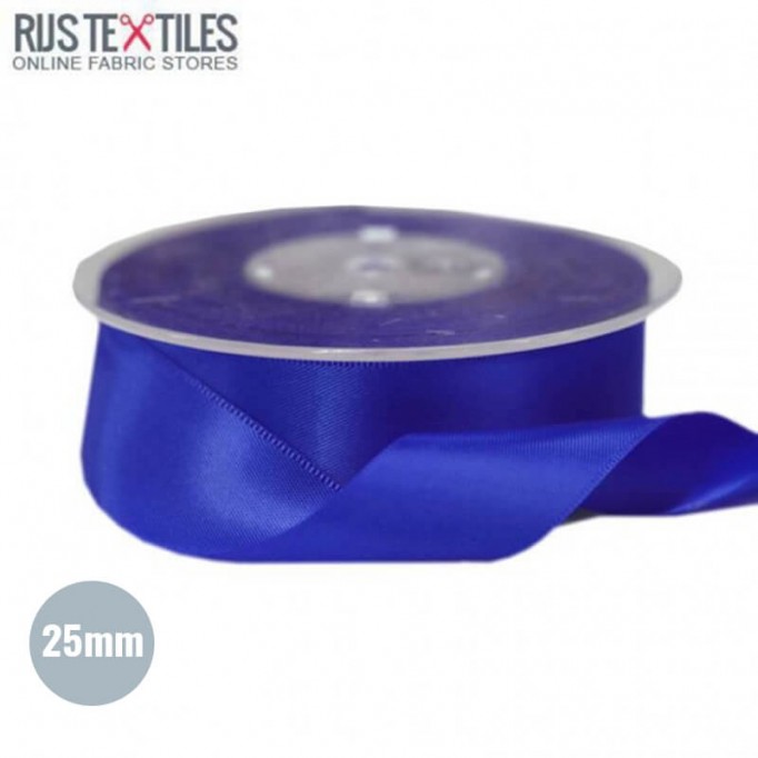Ruban Satin 25mm Cobalt  - (Rubans)